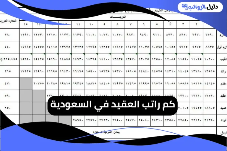كم راتب العقيد